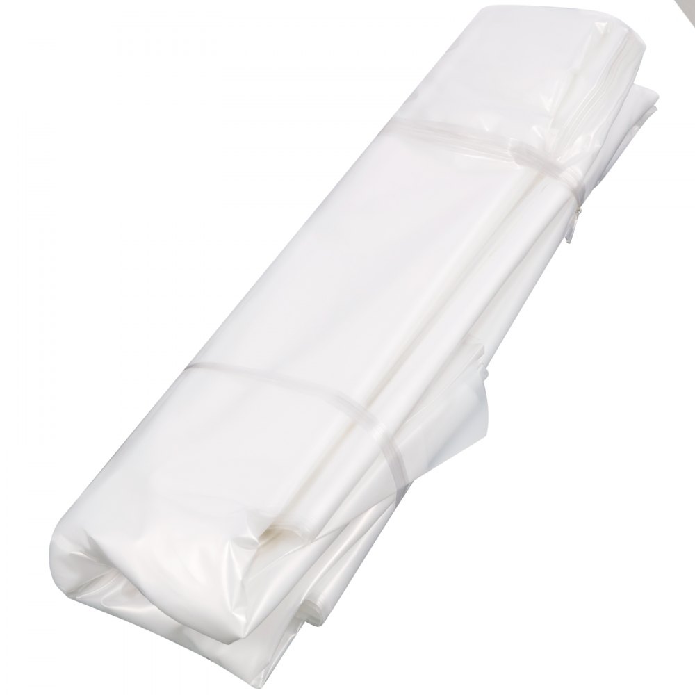 VEVOR Gewächshausfolie, 7,3x30,5 m Gewächshaus-Kunststofffolie, 0,15 mm Dicke, transparente Polyethylen-Abdeckung, UV-beständiger Tunnelfolie für Gartenbau, Landwirtschaft und Agrarwirtschaft