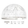 VEVOR Gartenkuppel, 4,57x2,9 m großes transparentes Blasenzelt für 10–14 Personen, geodätisches Kuppelgewächshaus mit Fenster, PVC-Zelt für Hinterhof, Terrasse, Camping, Party, Hochzeit