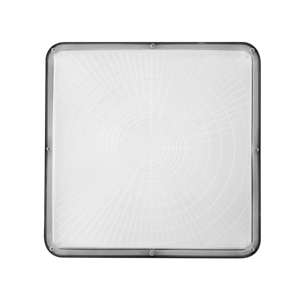 VEVOR 4er-Pack LED-Überdachungsleuchten, 150 W, 16500 lm, 5000 K Tageslicht, gewerbliche industrielle Überdachungsleuchten für den Außenbereich, 12,4 x 12,4 Zoll Oberflächenmontage-Deckenbeleuchtung für Tankstelle, Lager, Garage, Straße, Geschäft, IP65