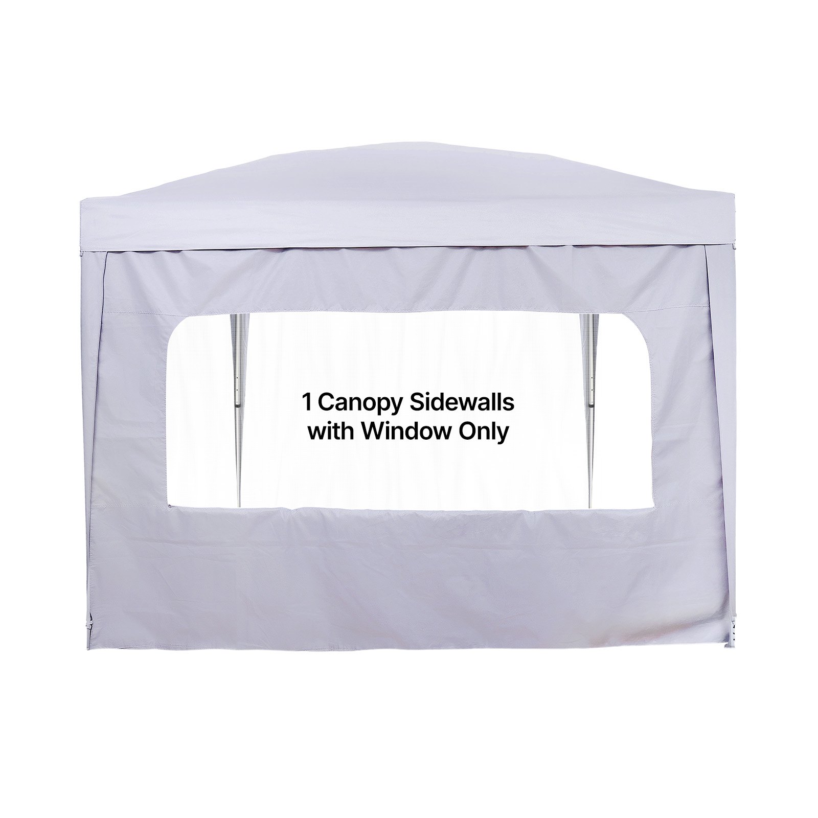 VEVOR Canopy Sidewalls, Fit for 3 x 3 m Pop Up Canopy Tent, Tent Side Walls with Waterproof and Sunlight Protection Layer for Outdoor Event Tents, Vendor Booths, Camping (1 Sidewall Only, White)