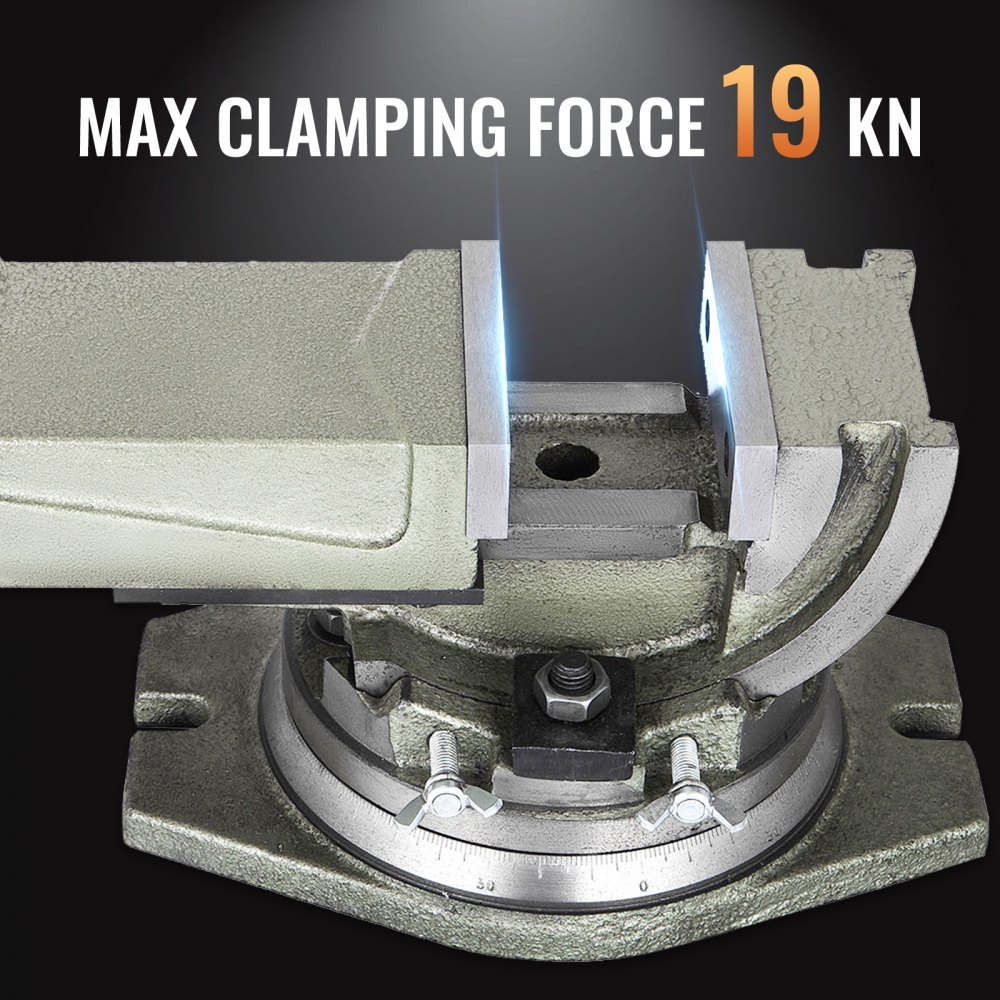Schwenkbar Schraubstock Maschinenschraubstock 100 Mm 4" Kippbar 360° Drehbar