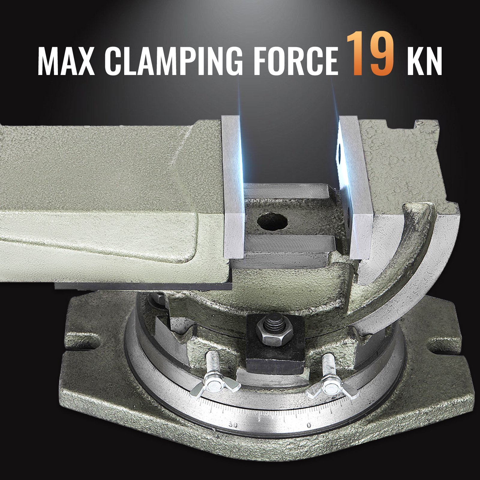 Schwenkbar Schraubstock Maschinenschraubstock 100 Mm 4" Kippbar 360° Drehbar