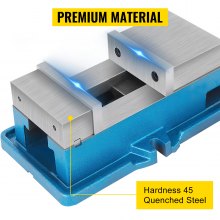 VEVOR Maschinenschraubstock Metall 40 mm Höhe Maschinenschraubstock Fräsmaschinen 125 mm Öffnung Bohrmaschinen Schraubstock aus Stahl 24 Kn Max