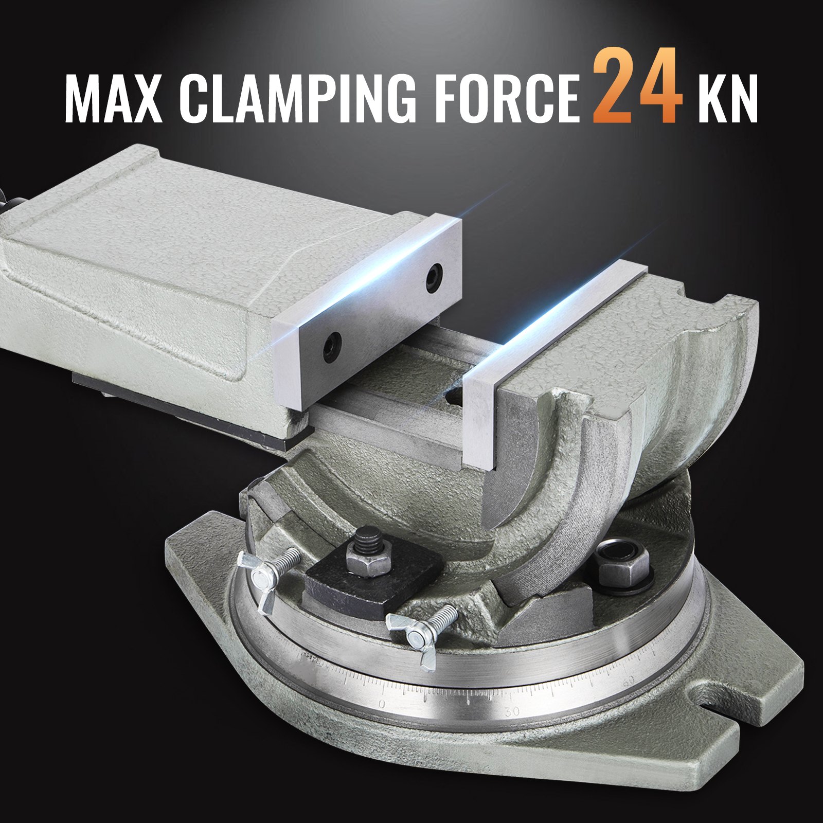 125mm Breit Schwenkbarer Schraubstock Gehärtetes Metall 5" 95 Mm Offen