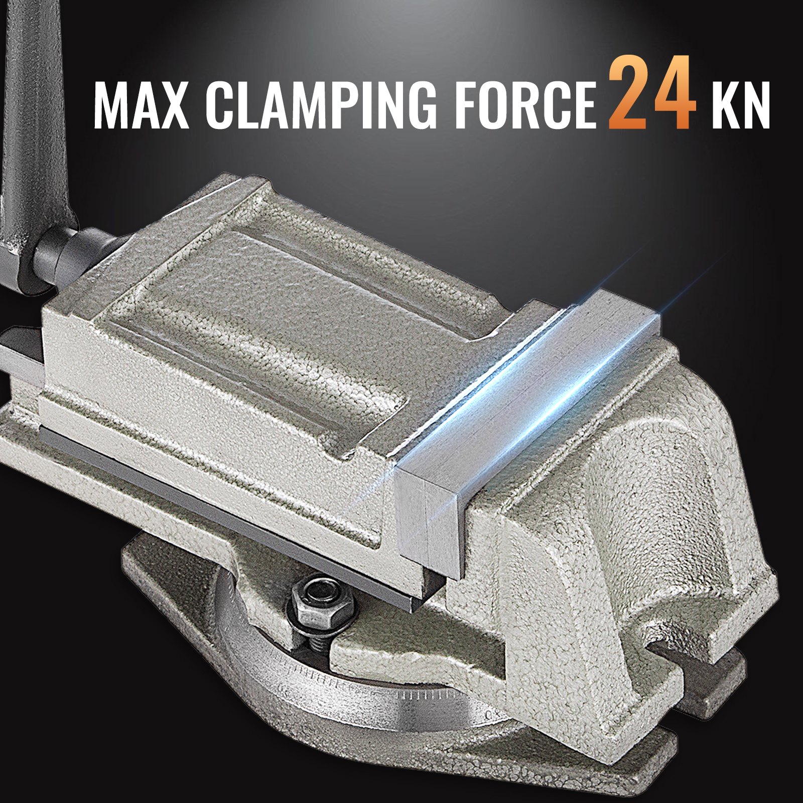 5 "tischschraubstock Gusskörper Backen Schraubstock 125mm Maschinenschraubstock