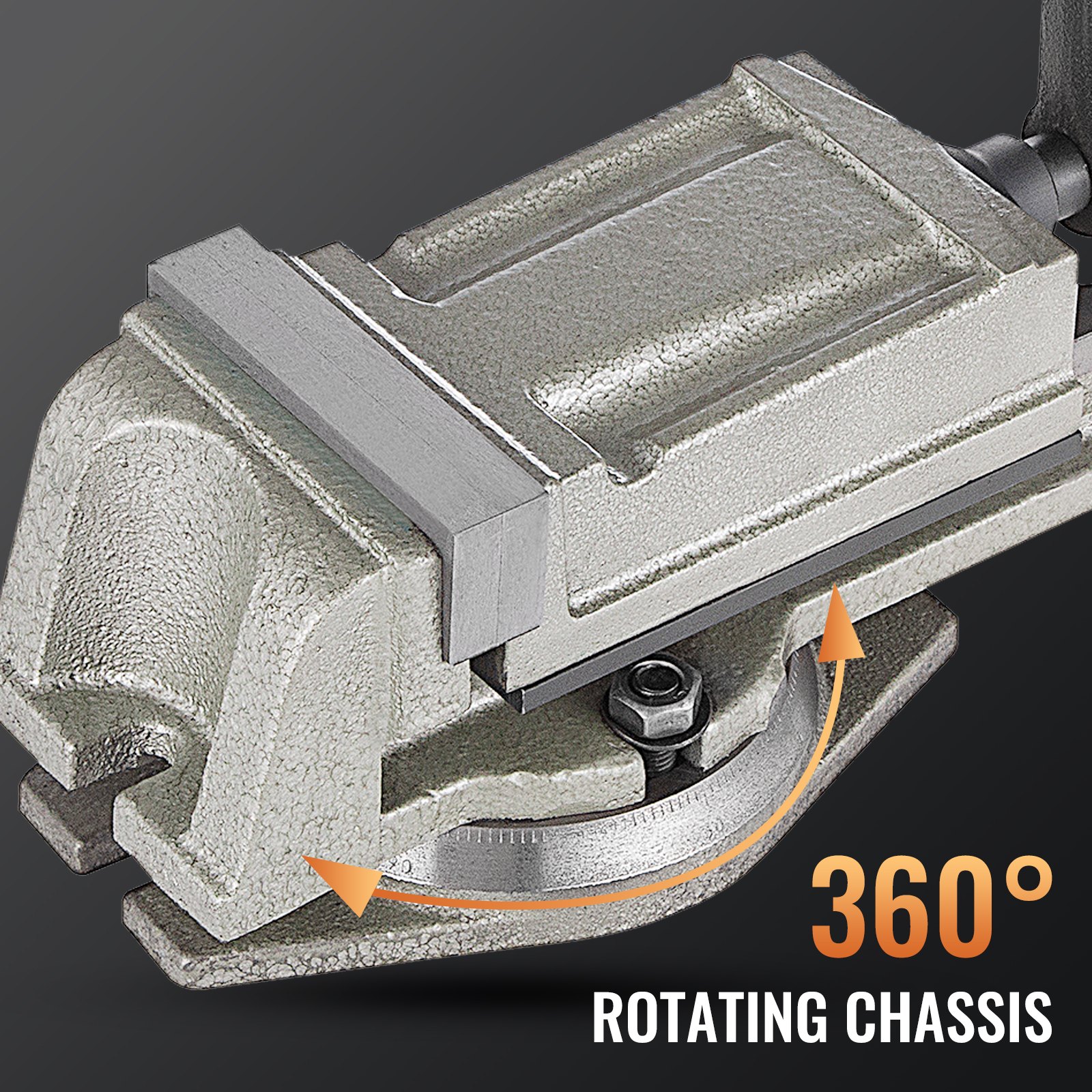 5 "tischschraubstock Gusskörper Backen Schraubstock 125mm Maschinenschraubstock