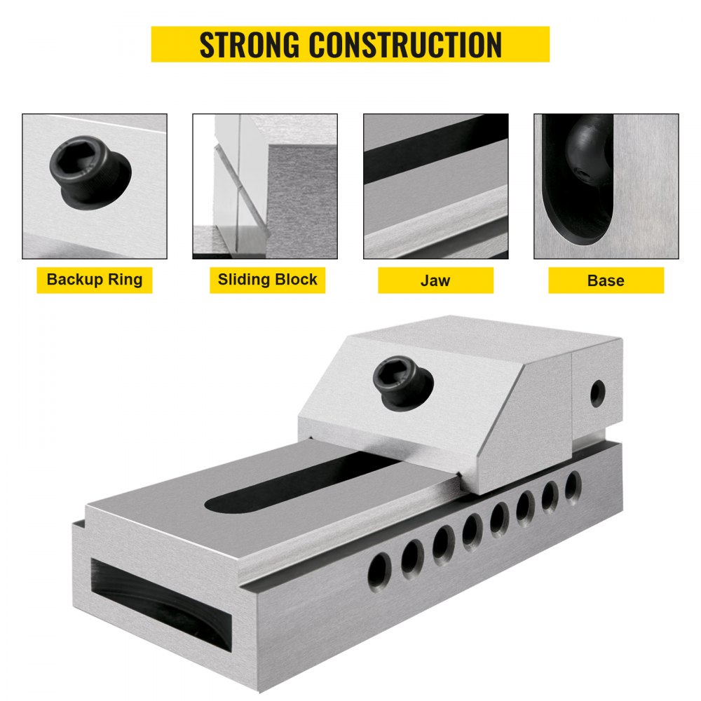 Vevor Maschineschraubstock Metall Präzisionsschraubstock 73 Mm Schraubstock