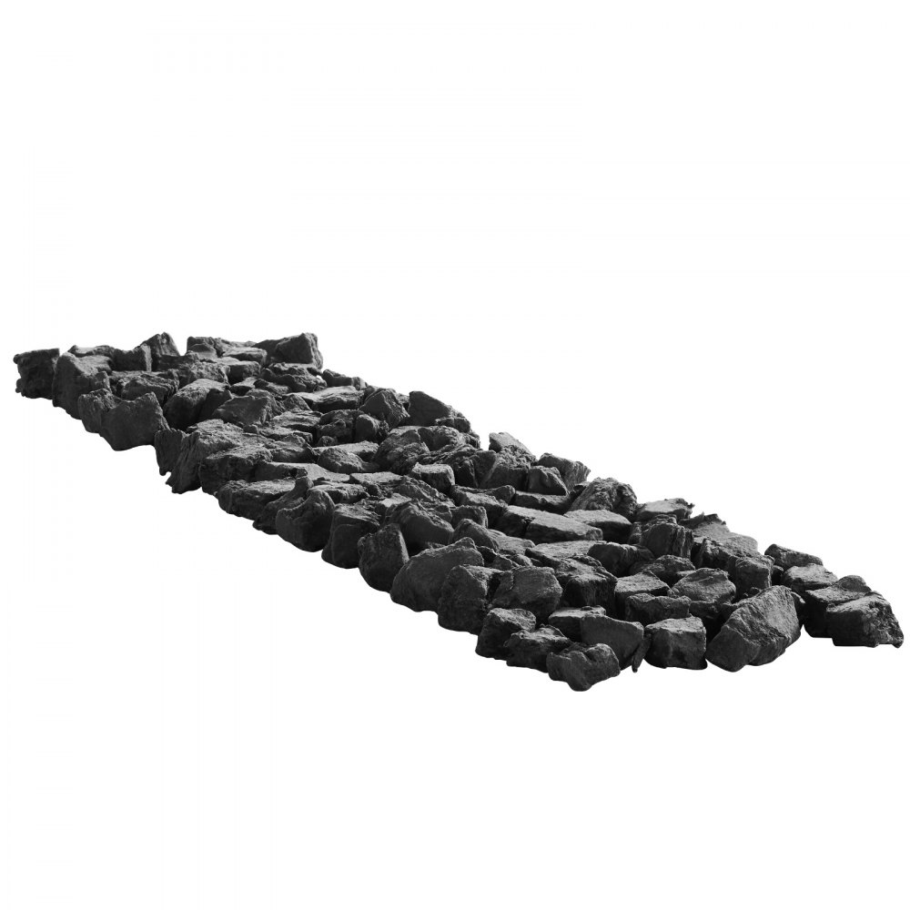 VEVOR Lava Rocks, 20.32-30.48 mm Fire Stones Lava Rocks For Fire Pit, Reusable Fire Pit Stones Indoor and Outdoor Use, Decorative Firepit Stone for Propane/Gas Fireplace,Stove,Courtyard,Camping