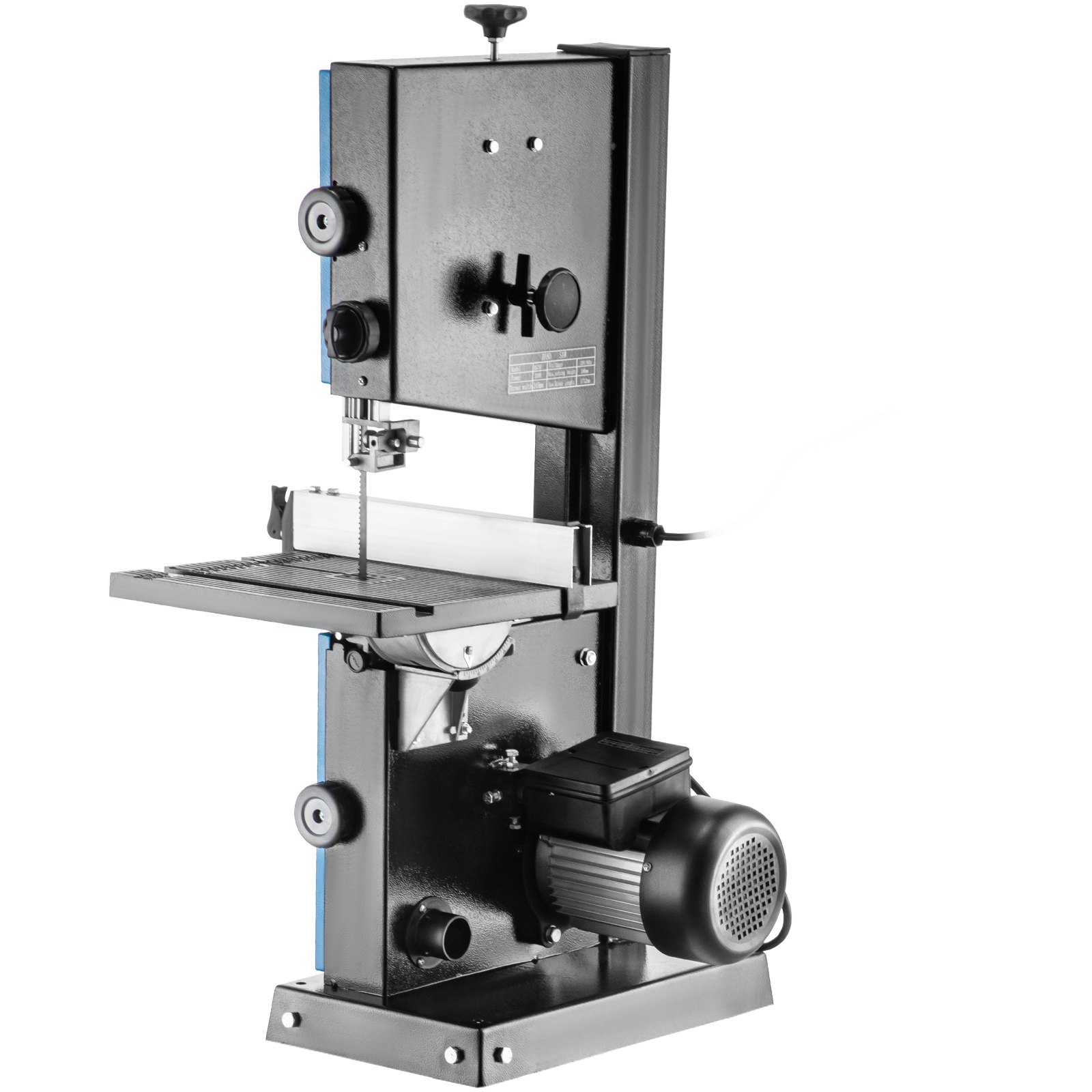 VEVOR Bandsäge 9 Zoll, Tischbandsäge 2,5 Ampere, Anschlag Bandsäge Aluminiumguss, Holzbandsägemaschine Holz 0 - 45°, Holzbandsäge 220 V Schnitttiefe 3,5" / 90 mm Schnittbreite 9" / 229 mm