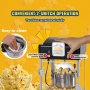 VEVOR Popcornmaschine Popcornautomat Popcorn-Maker, 300 W Popcornmaschine 2,5 oz Kessel ergibt 4 Qt pro Ladung, Popcornmaschine mit PP-Tür, inkl. 2 Schaufeln und Tablett, Kino-Stil Schwarz