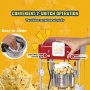 VEVOR Popcornmaschine Maker Popcornautomat Popcorngerät Kino Popcorn 300W 2,5oz