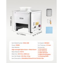 VEVOR Elektrische Fleischschneidemaschine 550W Kommerzielle Fleischschneider