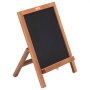 VEVOR Kundenstopper Werbeaufsteller mit Holzrahmen 25,4 x 35,6 cm, Werbetafel Aufsteller 214 x 256 mm Speisetafel Braun inkl. 1 Flüssigkreidemarker zum Schreiben mit Kreide für Restaurants, Bars usw.