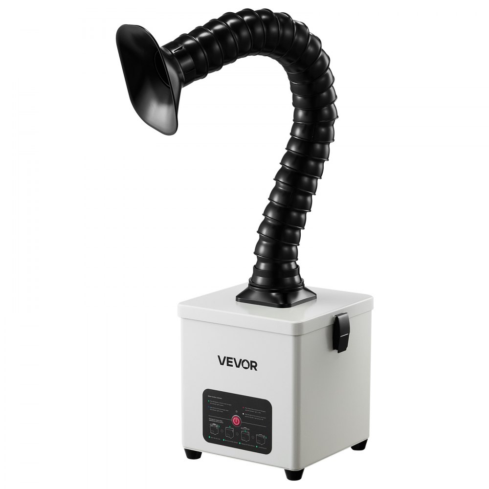 VEVOR Solder Fume Extractor, 3-Stage Filtration Soldering Smoke Absorber with 180 m³/h Strong Suction & 3-Level Airflow, Compact Desktop Brushless Smoke Extractor for Soldering DIY Welding