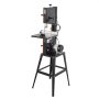 VEVOR Band Saw with Stand, 254 mm, Two-Speed Benchtop Bandsaw, 373W 1/2 HP, 160 mm Max Cutting Height, 335 x 340 mm Cast Iron Table, with 360° Work Light, Miter Gauge, Fence, Band Saw for Woodworking