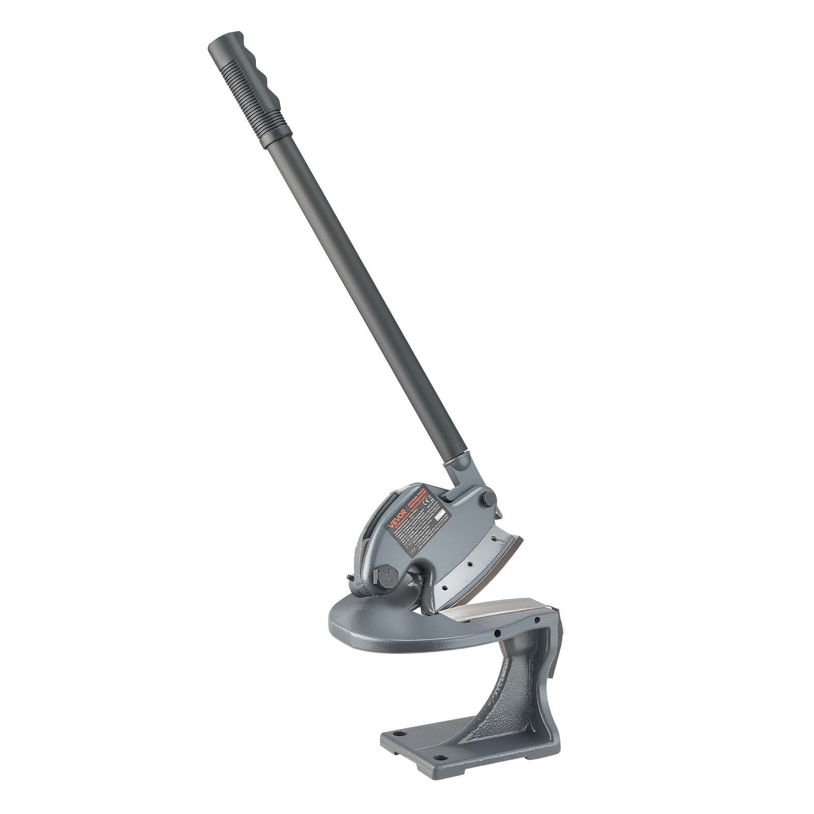 VEVOR Blechschere, Handhebelschere, manuelle Plattenschere, Mehrzweck Blechschere, mit stabilem Stahlrahmen, Montagetyp, max. Schnittstärke 1,9 mm für Stahl, Kupfer, Bewehrungsstahl, Aluminium