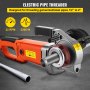VEVOR Tragbare Gewindeschneidmaschine, Elektrischer Rohreinfädler für Rohre mit Tragetasche, 6 Matrizen 1/2", 3/4", 1", 1-1/4", 1-1/2",2", 2300 W 220 V Elektro-Gewindeschneidmaschine(EU PLUG 220V)