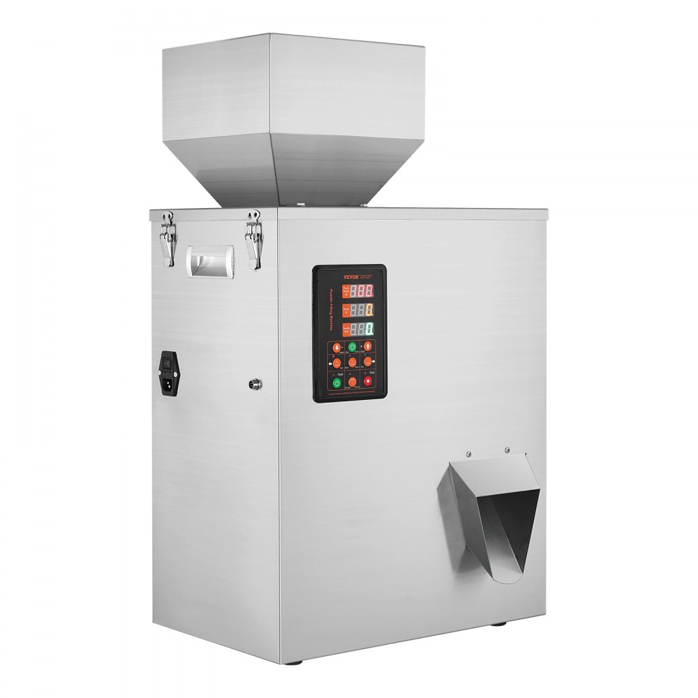 VEVOR Pulverfüllmaschine, 0,022–1,1 lbs/10–500 g, automatische intelligente Partikelwaage, Füllmaschine, Flaschenbeutel, Pulverfüller, Partikelspender für Tee, Samen, Körner, Pulver, Mehl, Bohnen, Gli