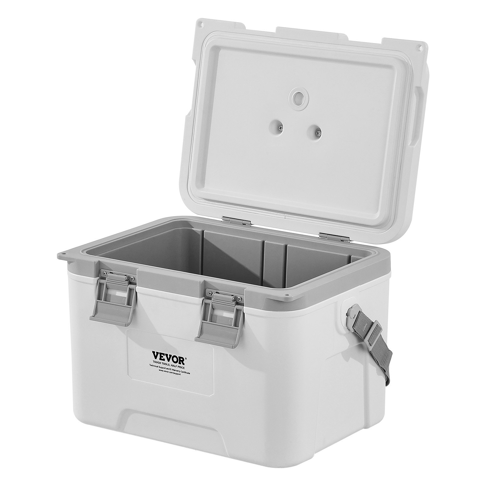 VEVOR tragbare Kühlbox Hartkühlbox (21 Qt) mit Eisspeicherung & robusten Griffen & Riemen, isolierte tragbare Kühlbox aus stabilem Material, geeignet für Familienpicknicks und Kurztrips
