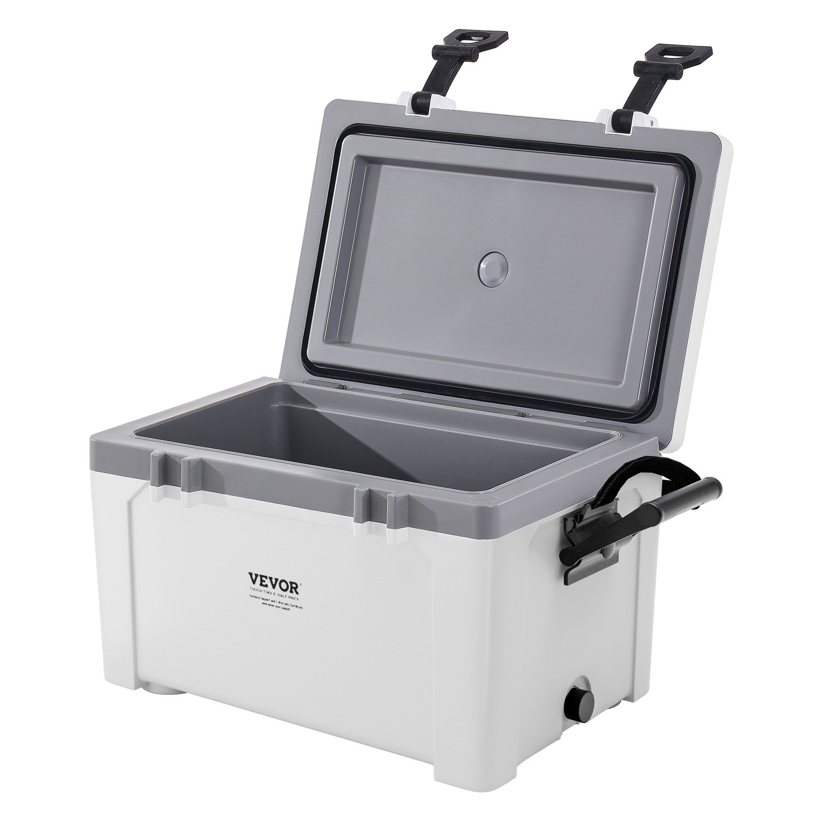 VEVOR tragbare Kühlbox Hartkühlbox (38 Qt / 26 Dosen) mit Eisspeicherung & robusten Griffen, isolierte tragbare Kühlbox aus stabilem Material, geeignet für Familienpicknicks und Kurztrips