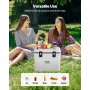 VEVOR tragbare Kühlbox Hartkühlbox (38 Qt) mit Eisspeicherung & robusten Griffen & Getränkehalter, isolierte Kühlbox aus stabilem Material, geeignet für Familienpicknicks und lange Reisen