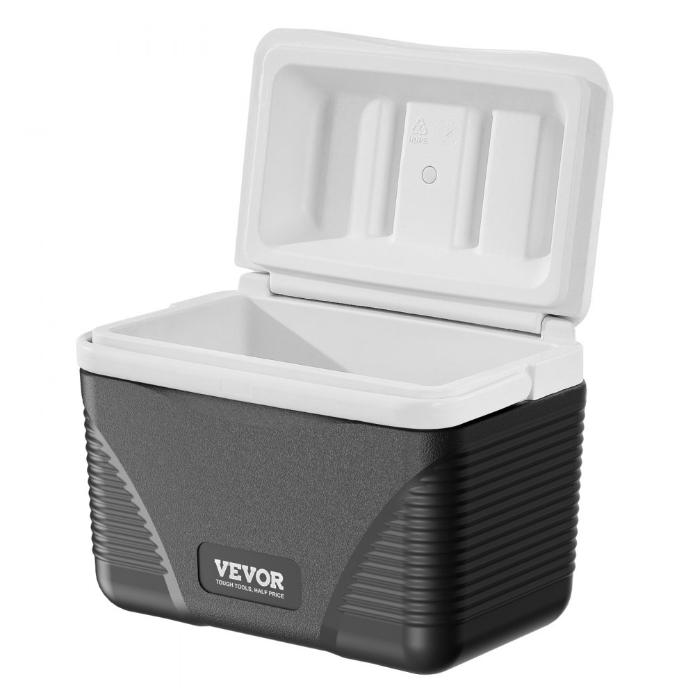 VEVOR tragbare Kühlbox Hartkühlbox (8,5 Qt / 12 Dosen) mit Eisspeicherung & robusten Griffen, isolierte tragbare Kühlbox aus stabilem Material, geeignet für Familienpicknicks und Kurztrips