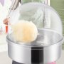 VEVOR Elektrische Zuckerwattemaschine, 1 kW Zuckerwattegeräte, Kommerzielle Zuckerwattemaschine mit Abdeckung, Edelstahlschüssel & Zuckerlöffel, für Kindergeburtstage zu Hause, Familienfeiern (Rosa)