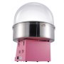VEVOR Elektrische Zuckerwattemaschine, 1 kW Zuckerwattegeräte, Kommerzielle Zuckerwattemaschine mit Abdeckung, Edelstahlschüssel & Zuckerlöffel, für Kindergeburtstage zu Hause, Familienfeiern (Rosa)