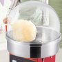 VEVOR Elektrische Zuckerwattemaschine, 1000 W Zuckerwattegeräte, Kommerzielle Zuckerwattemaschine mit Abdeckung, Edelstahlschüssel, Zuckerschaufel, Schublade, Perfekt für Familienfeiern, Rot