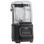 VEVOR professioneller Mixer mit Schutzschild & Kunststoffbehälter, kommerzieller Standmixer 2 L Mixer mit 9 Geschwindigkeiten und 5 Funktionen, für Shakes Smoothies Getränke Schwarz