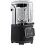 VEVOR professioneller Mixer mit Schutzschild & Kunststoffbehälter, kommerzieller Standmixer 2 L Mixer mit 9 Geschwindigkeiten und 5 Funktionen, für Shakes Smoothies Getränke Schwarz