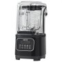 VEVOR professioneller Mixer mit Schutzschild & Kunststoffbehälter, kommerzieller Standmixer 2 L Mixer mit 9 Geschwindigkeiten und 5 Funktionen, für Shakes Smoothies Getränke Schwarz