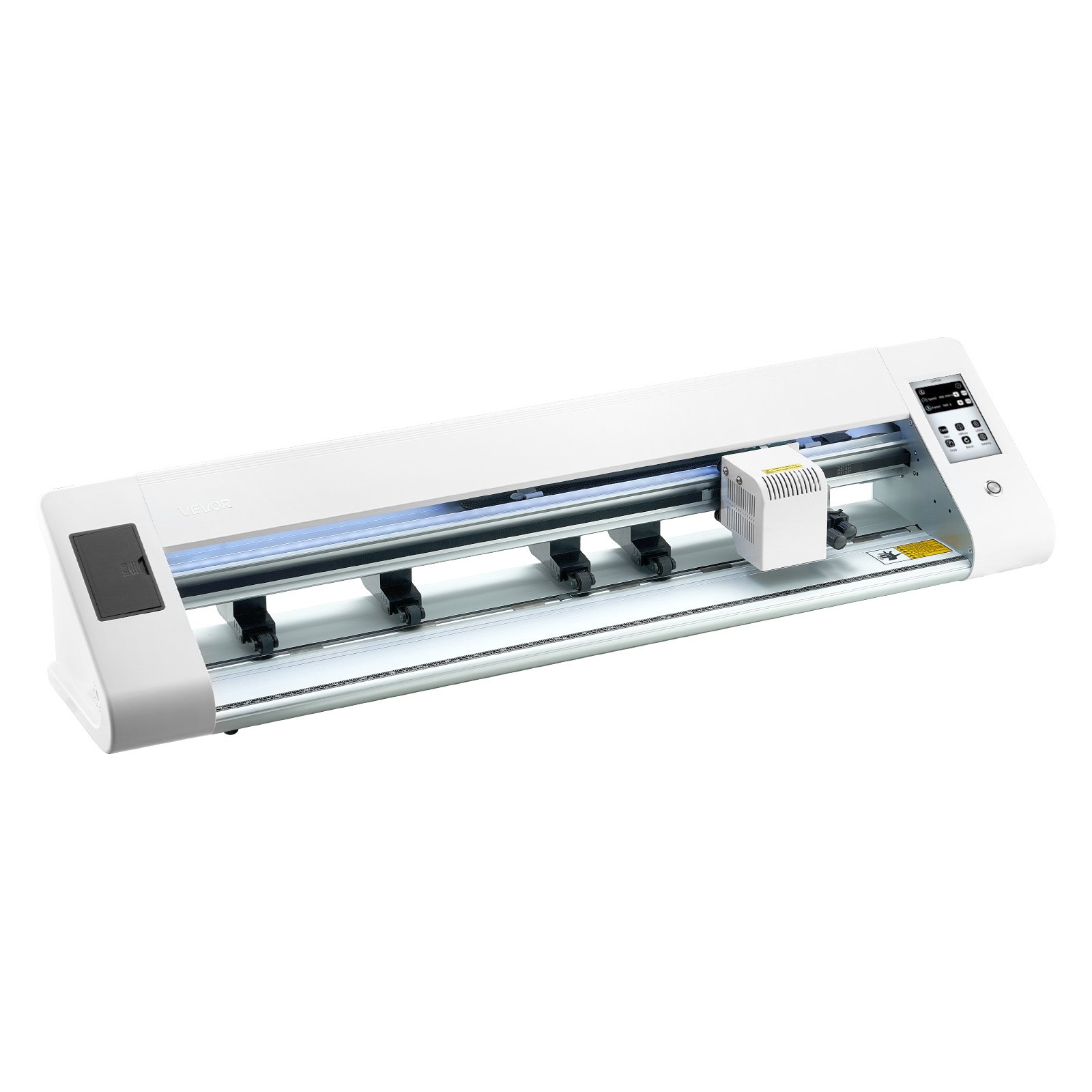 VEVOR Vinylschneider (60 cm Schnittgröße) mit automatischer Kantenerkennung & Designsoftware & 2 Klingentypen & Materialien, kompatibel mit SVG/EPS/PLT, für individuelle DIY-Bastelarbeiten
