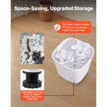 VEVOR Hydroponisches Anbausystem mit Wachstumslicht, 30 Steckplätze Hydroponik Turm mit 6 Ebenen, Hydronischer Garten für Zuhause mit Wasserpumpe, Pflanzenkeimungsset für Kräuter, Obst und Gemüse