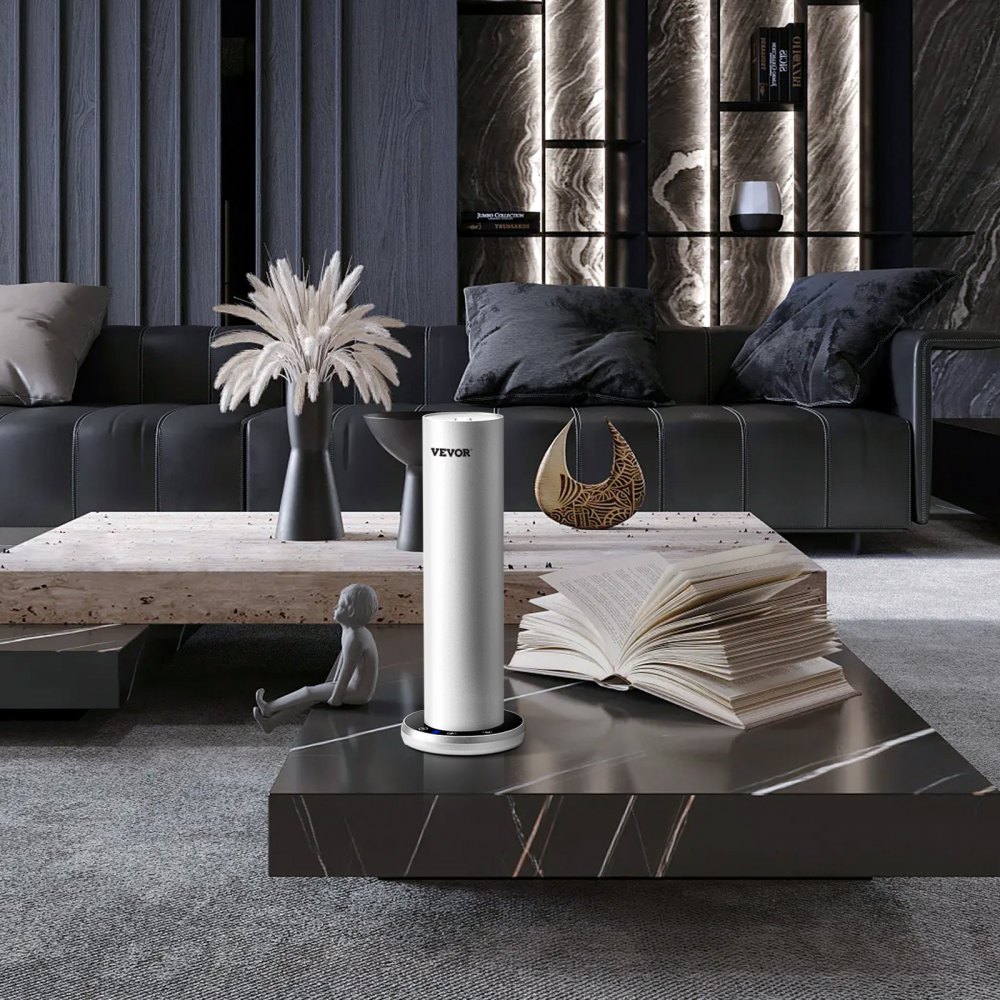 VEVOR Duftluftmaschine für Zuhause, 120 ml Bluetooth Smart Kaltluftdiffusor, 93,4 m² wasserloser Duftluftdiffusor für ätherische Öle, bodenstehende Aromatherapiemaschine für Spa, Yoga, Zuhause, Büro,