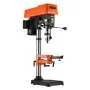 VEVOR 304,8 mm Tischbohrmaschine, 750 W, Säulenbohrmaschine mit 340–2200 U/min variabler Drehzahl, mit 0–45° neigbarem Arbeitstisch, LED, Röntgenpositionierung, für Holz & Metall