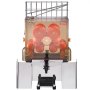 VEVOR Kommerzielle Orangenpresse Halbautomatischer 120-W-Entsafter, Edelstahl-Orangenpresse für 20 Orangen pro Minute, mit Wasserhahn & PC-Abdeckung Gewerbliche Zitruspresse Saftpresse Elektrisch