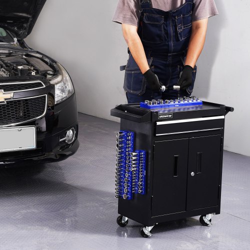 Grüner Steckschlüssel-Organizer Aus ABS – 3-teiliges Set Für 1/4 Zoll Stecknüsse, Hält Bis Zu 48 Nüsse, Mit Clips