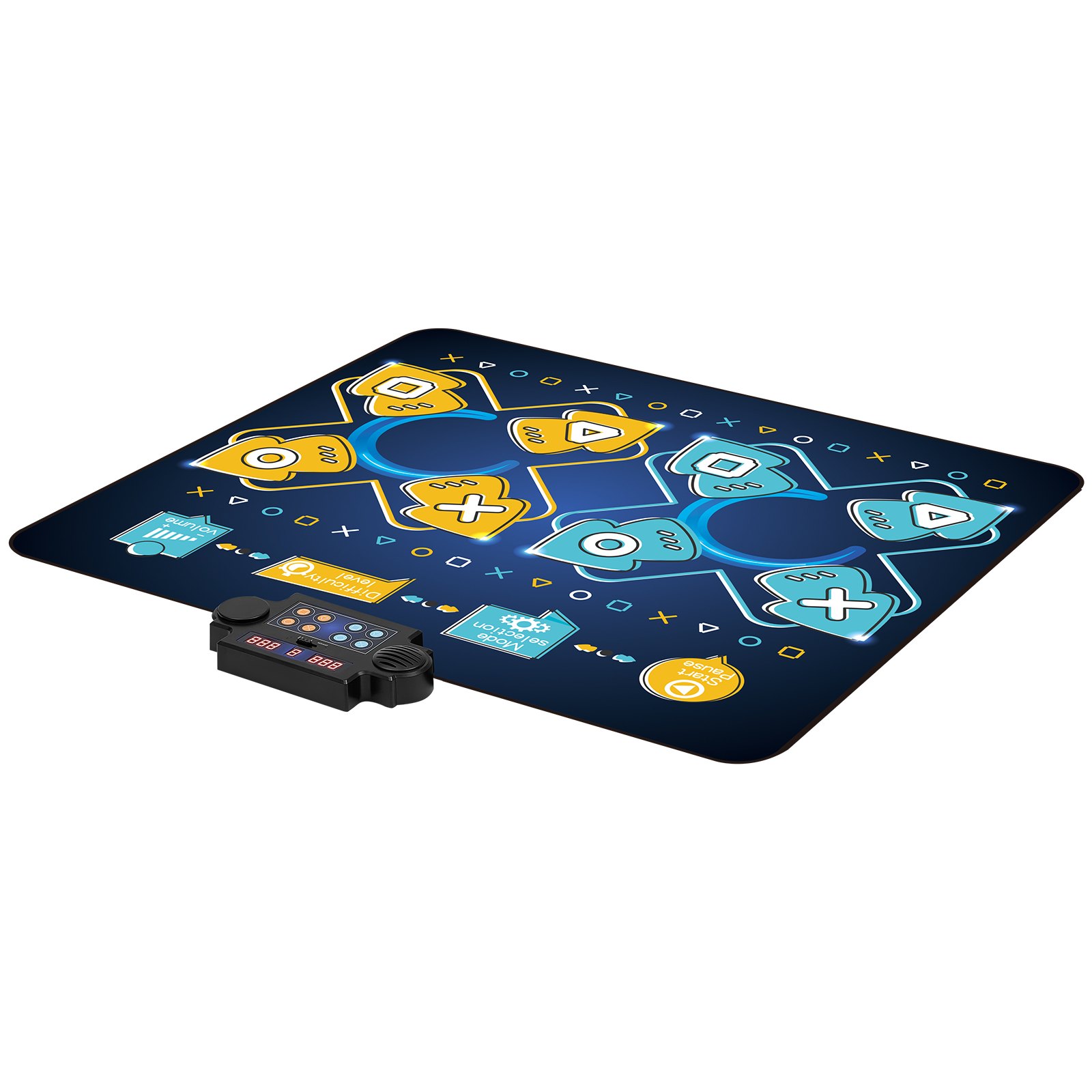 VEVOR Tanzmatte, 8-Tasten-Tanzmixer, Rhythmus-Step-Spielmatte, elektronisches Tanzpad mit Einzel-/Zweispielermodus, einstellbare Lautstärke, integrierte Musik, 8 Schwierigkeitsstufen, Spielzeuggeschenke für Mädchen ab 3 Jahren