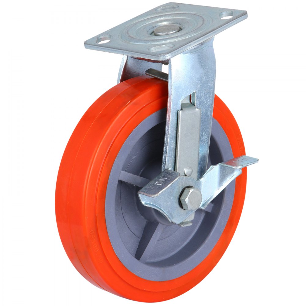 4 Lenkrollen Transportrollen Rollgerüst Spindelrollen Laufrollen 200mm X 50mm