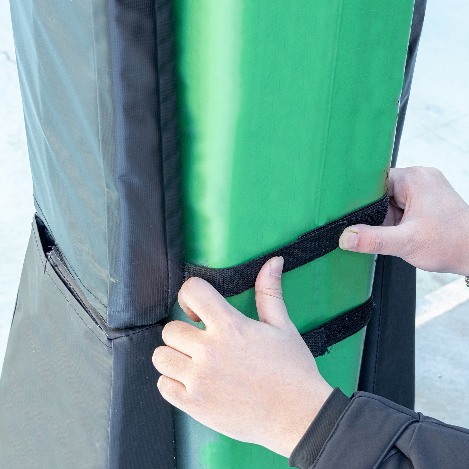 VEVOR Basketball Polster (163 cm hoch) strapazierfähige Polsterung passend für Stangen mit 152 x 152 mm bis 18 x 18 cm Durchmesser, wasserdichte Schutzpolsterung für Keller Garage Spielplatz