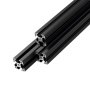 VEVOR 3030 Aluminium Profile 6 Stk. 2 m, Eloxierte T-Nut-Aluprofile nach EU-Standard, Hochfestes Strangpressprofil, Aluminiumschiene für 3D-Druckerteile, CNC-DIY-Werkbänke und Montage, Schwarz