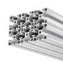 VEVOR 4040 Aluminium Profile 6 Stk. 2 m, Eloxierte T-Nut-Aluprofile nach EU-Standard, Hochfestes Strangpressprofil, Aluminiumschiene für 3D-Druckerteile, CNC-DIY-Werkbänke und Montage, Silber