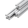 VEVOR 4040 Aluminium Profile 6 Stk. 2 m, Eloxierte T-Nut-Aluprofile nach EU-Standard, Hochfestes Strangpressprofil, Aluminiumschiene für 3D-Druckerteile, CNC-DIY-Werkbänke und Montage, Silber