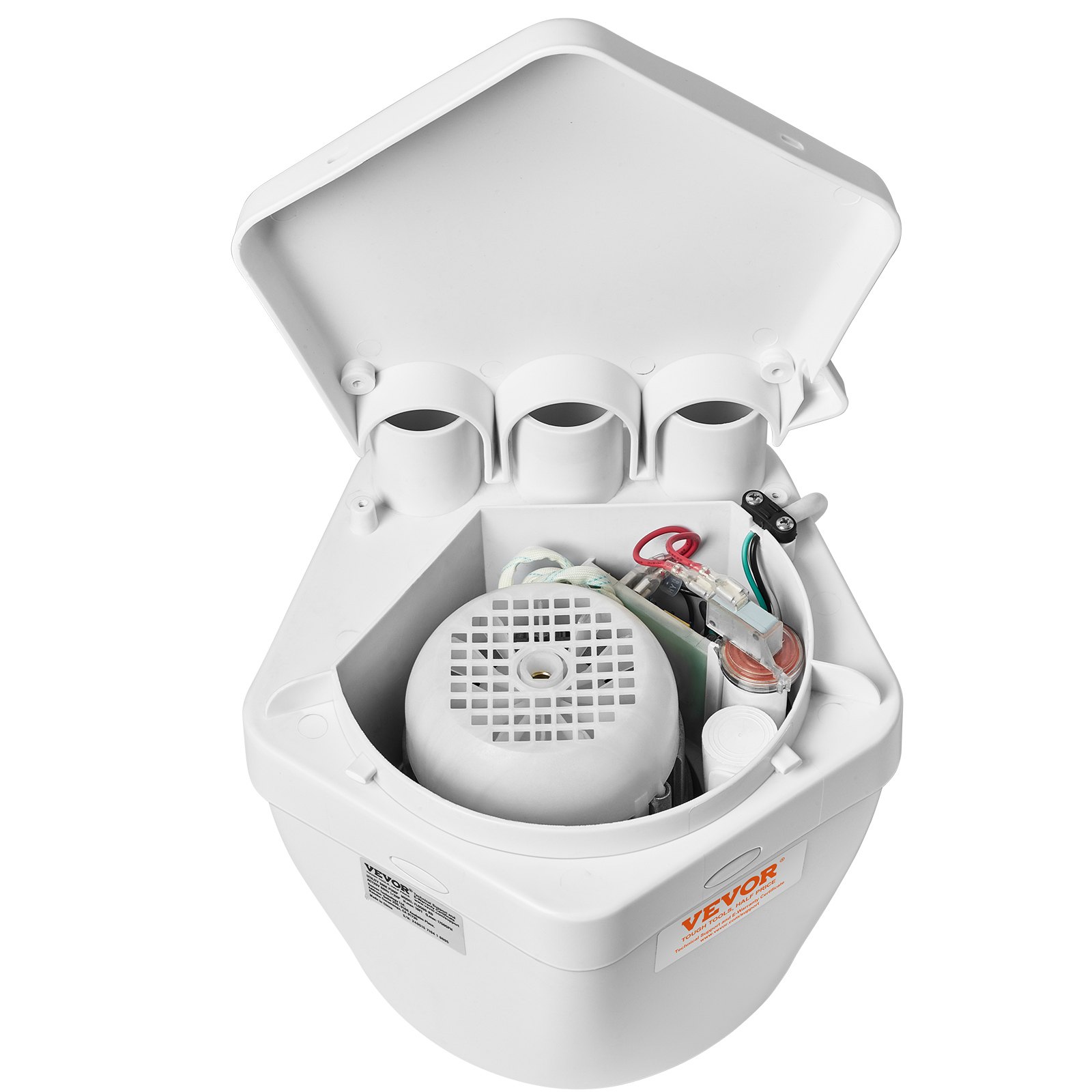 VEVOR Universal-Spülbeckenpumpe, Abflusspumpensystem für Waschbecken, 200 W, 5678 L/h maximale Durchflussrate, 5,49m Hub, 1-1.27cm Auslass, niedriger Abflussauslass, korrosionsbeständig, geräuscharm, für Keller von Villen, Waschmaschinen, Duschräume, vielseitige Spülbecken und Bars