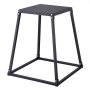 VEVOR 4-teilige Plyometrische Sprungboxen, 305/458/609/762 mm Plyometric Box Schwarz, Rutschfestes Fitness-Übungs-Step-Up-Box-Set für Heim-Fitness-Training, Konditions-Krafttraining, Jump Training