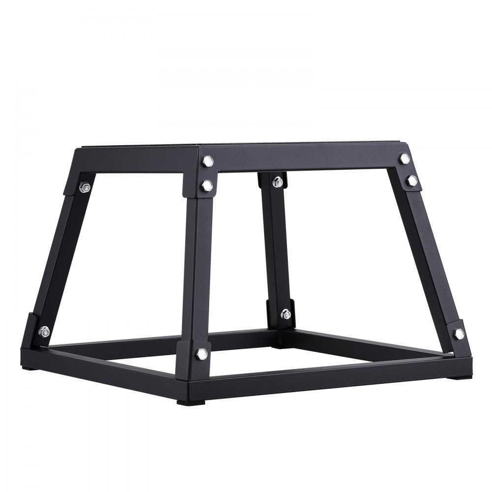 VEVOR Plyometrische Sprungbox, 305 mm Plyo-Box, Plyometrische Plattform Plyobox Schwarz, Rutschfeste Fitness-Übungs-Step-Up-Box für Heimtraining, Konditions-Krafttraining, Oberschenkel Trainieren