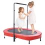 VEVOR Kindertrampolin Indoor / Outdoor-Trampolin faltbares Mini Trampolin mit Griff, Rebounder-Trampolin Gartentrampolin für Kleinkinder, Geburtstagsgeschenk für Kinder ab 3 Jahren für Spaß, rot