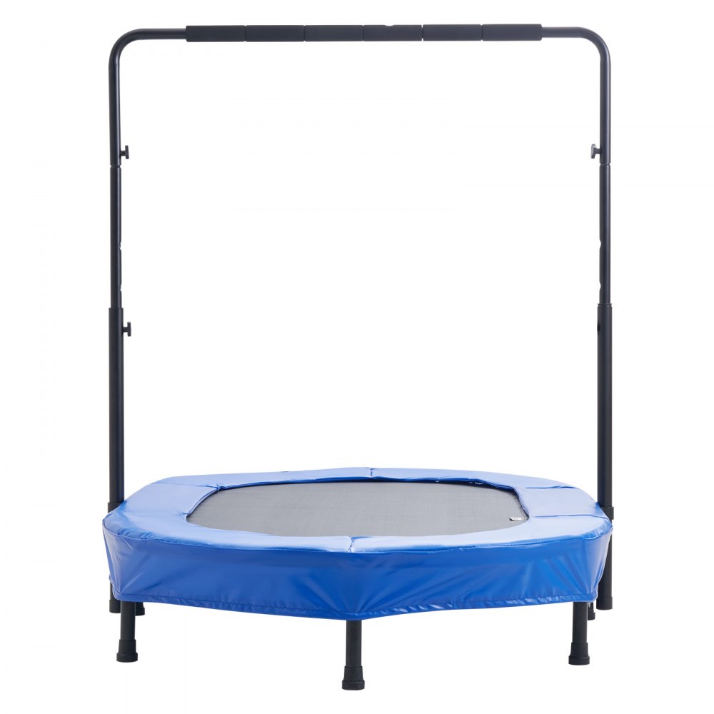 VEVOR Kindertrampolin Indoor / Outdoor-Trampolin faltbares Mini Trampolin mit Griff, Rebounder-Trampolin Gartentrampolin für Kleinkinder, Geburtstagsgeschenk für Kinder ab 3 Jahren für Spaß, Blau