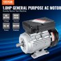 VEVOR 0,75kW Elektromotor 1400U/min AC 220-240V 5,45A 1-phasig 19mm Keilwelle